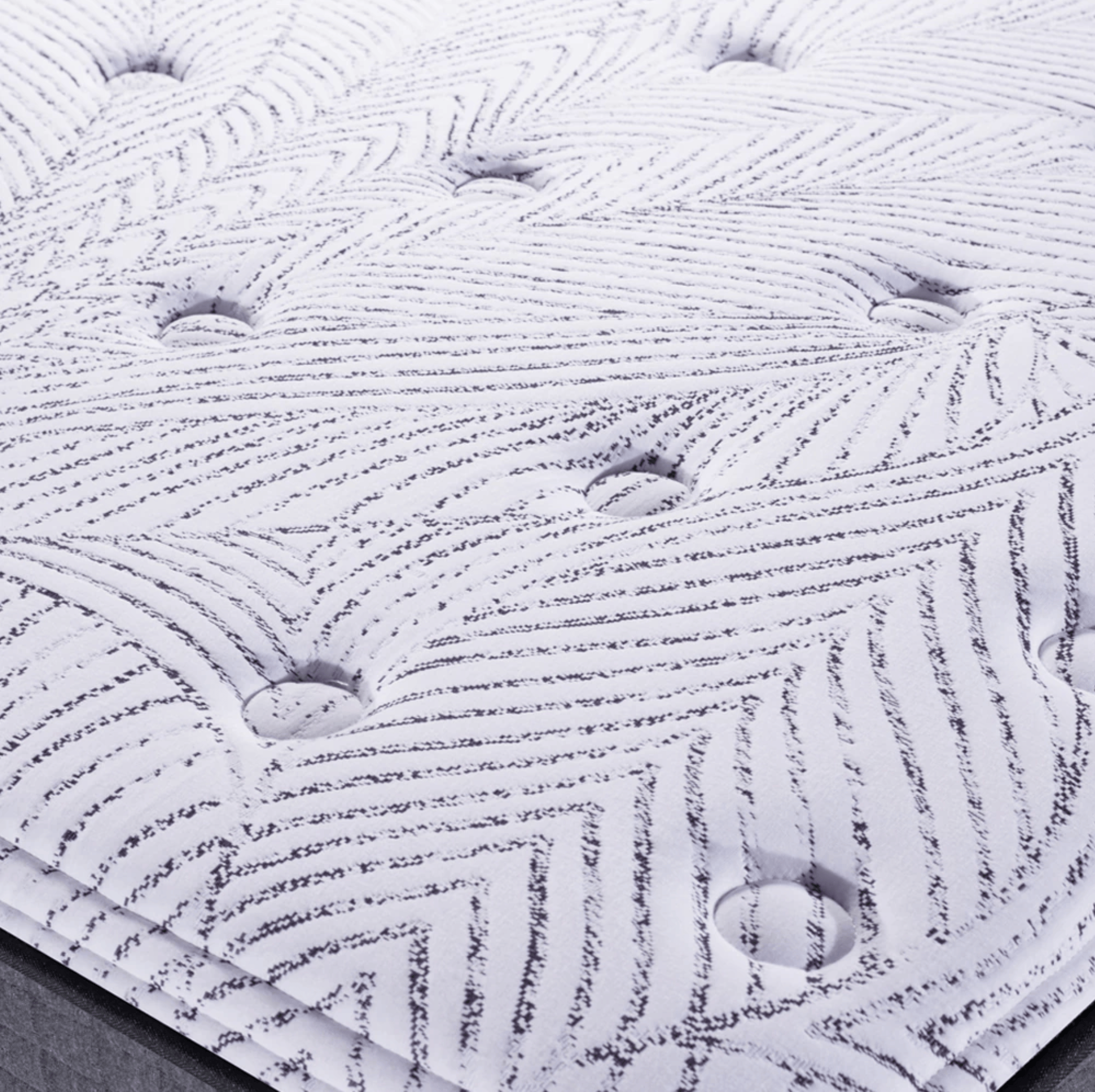 Detalle textil de colchón premium